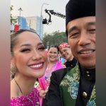 Momen Bunga Citra Lestari Wefie Bareng Presiden Jokowi Pinjam Ponsel Oki Lukman